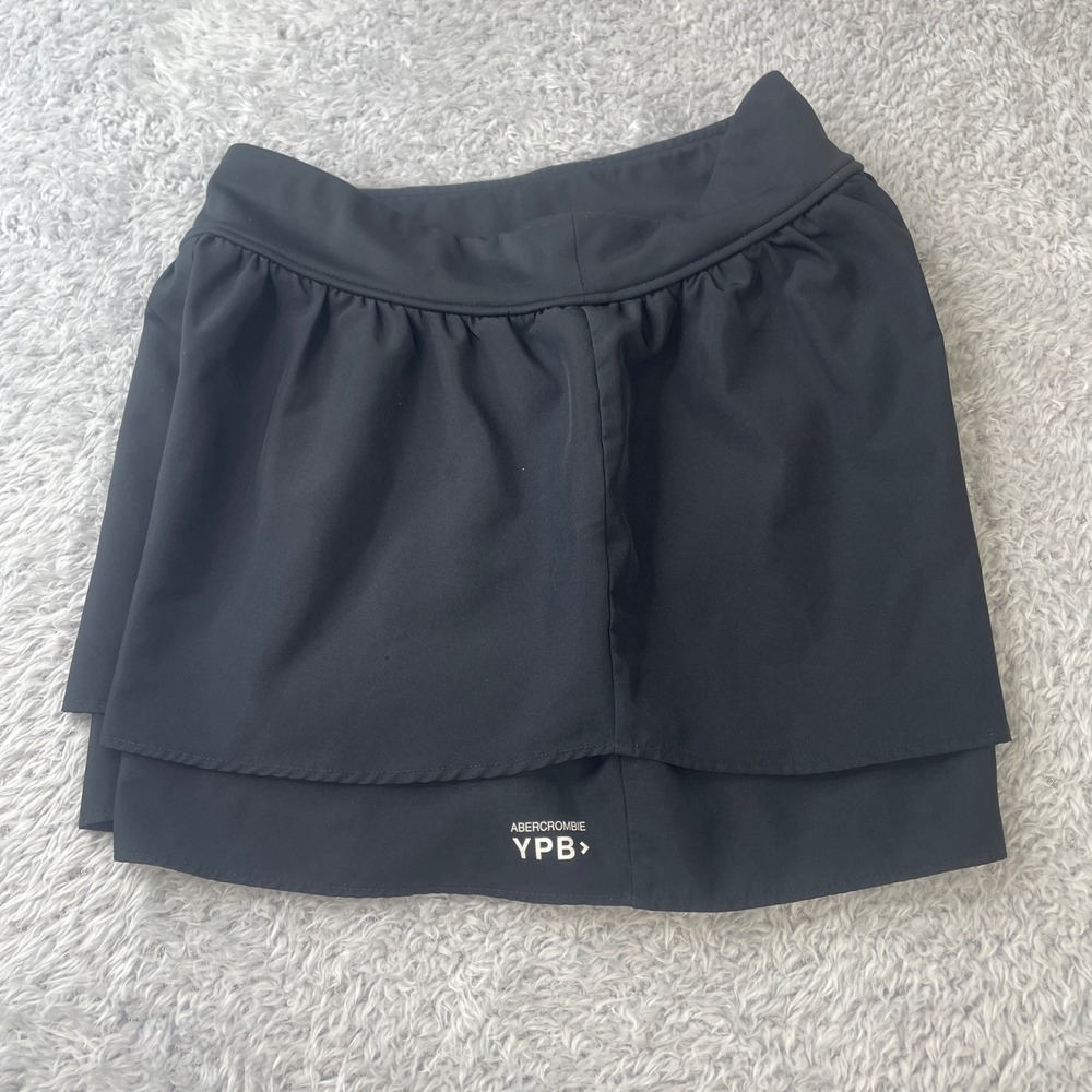 Abercrombie Kids YPB Active Shorts Girls 11/12 Black Layered Athletic Skort - Picture 4 of 6